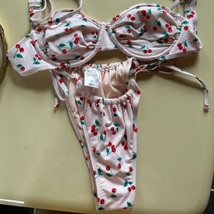 Pink Cherries Bathing Suit Target Medium